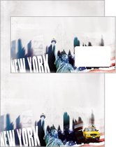 Briefpapier A4 New York 12 stuks inclusief 6 enveloppen