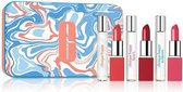 Clinique 6-Pc. Pops of Happy Makeup Set 3 perfume spray, 3 lip color with built in primer