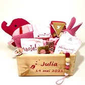 Premium Baby Giftset Roze met naam