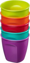 Vital baby - drinkbeker voor baby dreumes en peuter - babydrinkbekers - baby beker - kleurrijk - kunststof - BPA vrij - set van 5 stuks