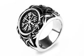 Di Lusso - Ring Morgan - Stainless Steel - Zilver - Heren - 22.00 mm