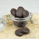 Abrikozen met suikervrije chocolade, puur, 200 gram