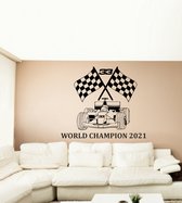 Sticker mural CHAMPION DU MONDE de Formule 1 - 33 - formule 1 - course - 2021 - f1 - championnat du monde