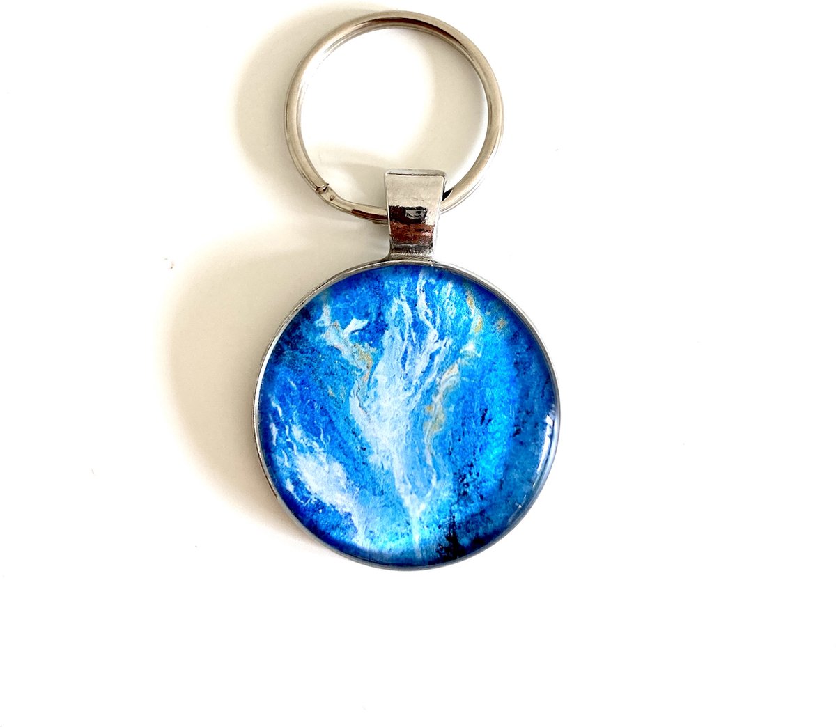 Lysel Handmade Sleutelhanger Art 'Blauw Vuur'