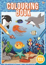 Colouring Book - Kleurboek - Vissen - Onder water wereld - Dolfijnen - 72 Pagina's