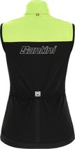 Santini Windstopper mouwloos Dames Groen Zwart - Redux Stamina Sleeveless Vest For Women - 2XL