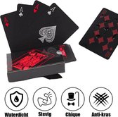 Luxe Speelkaarten Waterdicht | Special Edition Pokerkaarten - Poker Kaartspel - Spel Kaarten | Rood/Zwart