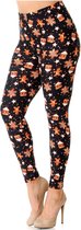 New Mix - Christmas - Premium Supersoft Legging - Gingerbread - Plus Size