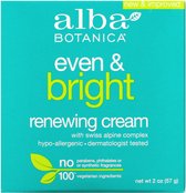 Alba Botanica, Even & Bright, Crème met Swiss Alpine Complex - Helder egale huid