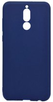 Siliconen Backcover Hoesje Huawei Mate 10 Lite Blauw - Telefoonhoesje - Smartphonehoesje - Zonder Screen Protector