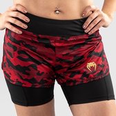 Venum Defender 2.0 Hybrid Compression Shorts Dames Zwart Rood maat M