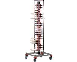 Verrijdbaar Bordenrek voor 84 borden Plate-Mate® Model PM-84 STANDAARD |  Saro | 87-1000