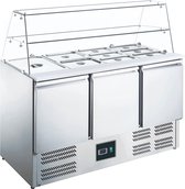 Saladette With Glass Top Model Es 903 G, Saro 465-1090