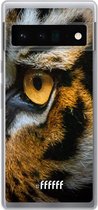 6F hoesje - geschikt voor Google Pixel 6 Pro -  Transparant TPU Case - Tiger #ffffff
