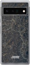 6F hoesje - geschikt voor Google Pixel 6 Pro -  Transparant TPU Case - Golden Glitter Marble #ffffff