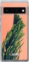 6F hoesje - geschikt voor Google Pixel 6 Pro -  Transparant TPU Case - Waving Plant #ffffff