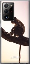 6F hoesje - geschikt voor Samsung Galaxy Note 20 Ultra -  Transparant TPU Case - Macaque #ffffff