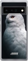 6F hoesje - geschikt voor Google Pixel 6 Pro -  Transparant TPU Case - Witte Uil #ffffff