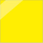 Blanco sticker glans geel, vierkant, beschrijfbaar 150 x 150 mm