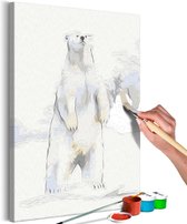 Doe-het-zelf op canvas schilderen - Inquisitive Bear.