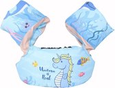 Zwemvest kinderen - Puddle Jumper- blauw zeepaardje - 2-6 jaar - 15-25 kg - veilig zwemmen - reddingsvest