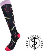 Jouw medische shop - Compressiekousen - Maat 36-41 - stethoscoop - Compressiesokken - sokken - medische sokken - medsocks- steunkousen - chaussettes de compression - medical socks