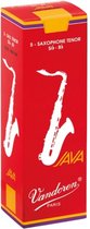 Vandoren Tenor saxofoon JAVA Red Rieten - 5 Stuks Verpakking - Dikte 3.5