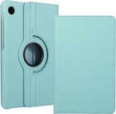 Geschikt Voor: Samsung Galaxy Tab A8 2021 Multi Stand Case - 360 Draaibaar Tablet hoesje - Tablethoes - Turquoise