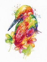 Borduurpakket BIRD OF PARADISE - OVEN - telpatroon om te borduren