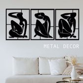 Nude Women Metal Wall Decor, Metal Art Decor, 3D Metal Wall Decor