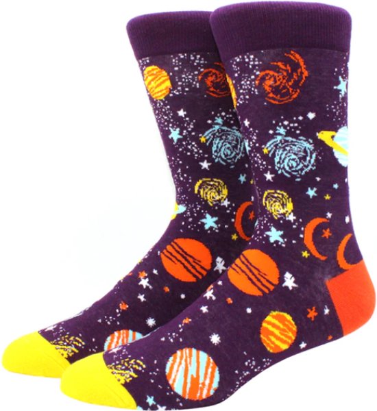 Chaussettes Planets - Unisexe - Taille 38-46 - Chaussettes Funny