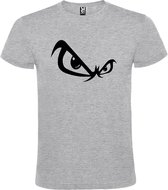 Grijs T shirt met "No Fear " logo print Zwart size XL