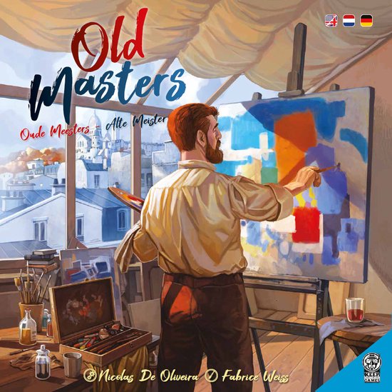 Boek: Oude Meesters - Old Masters - Alte Meister Bordspel, geschreven door Keep Exploring Games
