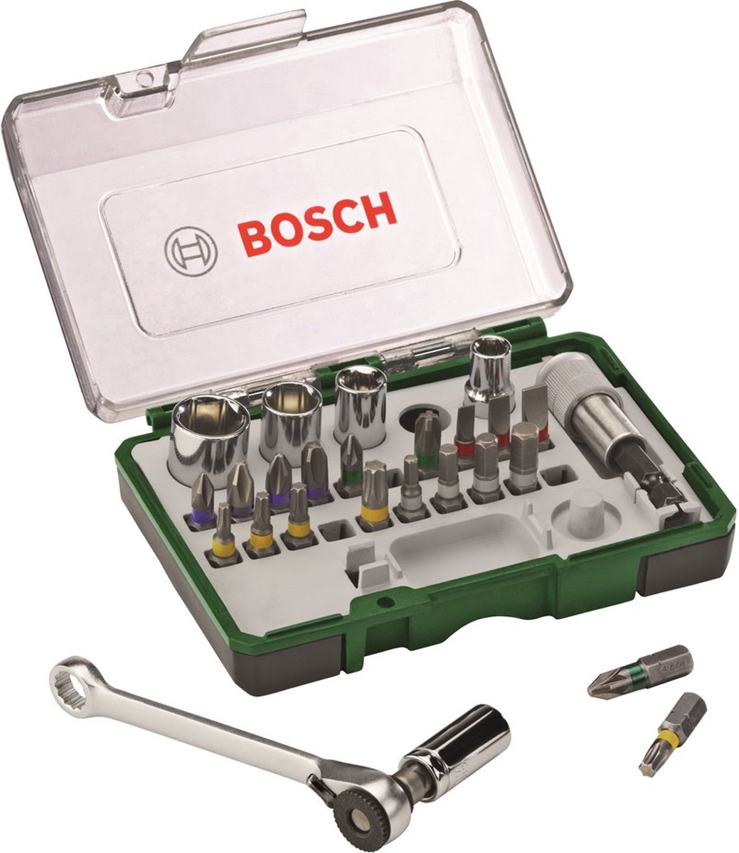 Bosch Schroefbit & ratelset - 27 delig | bol.com
