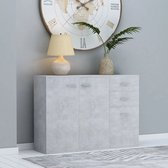 Decoways - Dressoir 105x30x75 cm spaanplaat betongrijs
