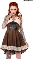 Retro Brown/Black Steampunk Dress - Banned