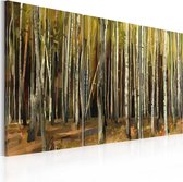 Schilderij - The mystery of Sherwood Forest - triptych.