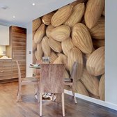 Fotobehangkoning - Behang - Vliesbehang - Fotobehang - Tasty almonds - Amandel - 200 x 154 cm