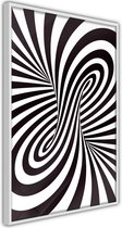 Poster - Black and White Swirl