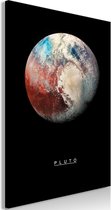 Schilderij - Pluto (1 Part) Vertical.