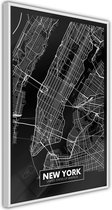 Poster - City Map: New York (Dark)