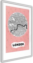 City map: London (Pink)