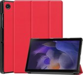 Samsung Galaxy Tab A8 Hoes Rood - Samsung Tab A8 2021 hoes (10.5 inch) smart cover - Tab A8 2021 hoes 10.5 bookcase - hoes Samsung Tab A8 2021 - hoesje Samsung Galaxy Tab A8 2021