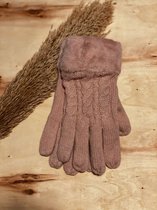 Winter Handschoenen - Dames - Verwarmde - Zacht roze