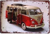 Volkswagen wandbord - Mancave- Cafe- Bar- Restaurant - Kroeg- Woondecoratie- Vintage - 20cmx30cm