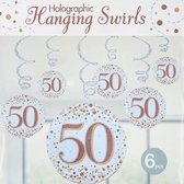 Oaktree - Swirls Sparkling Rose Gold - 50 jaar