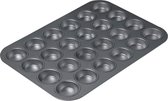 KitchenCraft Chicago Metallic Professional antiaanbak muffinplaat voor 12 muffins, 40 x 28 x 3,5 cm (39,4 x 27,9 x 3,8 cm) – grijs