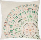 Sissy-Boy - Wit kussen met palm oase embroidery