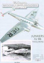 bouwplaat, modelbouw in karton, Vliegtuig Junkers JU 86 "Inselsberg " , schaal 1/50