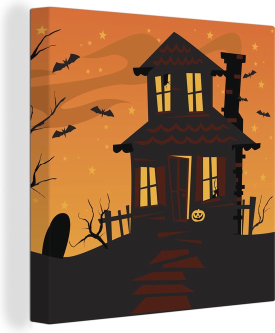 Collection De Silhouettes De Maison Hantée Dessin Animé Halloween Maison Fantôme Efayante
